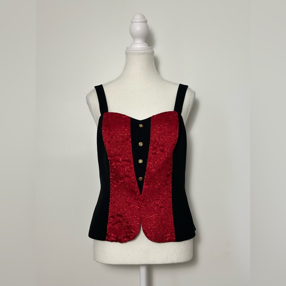 JOSEPH RIBKOFF Vintage Formal‎ Vamp Whimsigoth Tank Top Size L